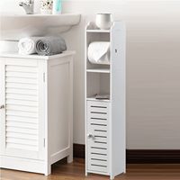 Meilleures ventes AMZ : Armoire de rangement compacte en PVC sans perçage pour appartements, idéale pour les locataires et la protection des dépôts.