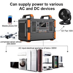 1200W 휴대용 파워스테이션 (태양광 입력 지원), 1008Wh LiFePO4 배터리, 금속 및 ABS 케이스, 하이브리드 인버터 지원 - Product Image 2