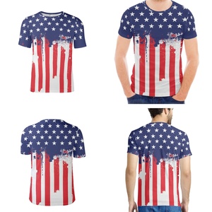 <span class=keywords><strong>Ropa</strong></span> con diseño de la bandera estadounidense, camisa <span class=keywords><strong>para</strong></span> <span class=keywords><strong>hombre</strong></span> con diseño de águila estadounidense, camiseta con la bandera estadounidense - Product Image 3