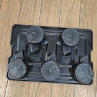 Plateau en plastique noir Esd Pcb Composants électroniques antistatiques ODM OEM PVC/PET/ABS Paquet de plateau blister