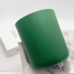 8Oz 10Oz 12Oz 16Oz Bán Buôn Độc Đáo Vòng Hình Dạng Đáy Mờ Thủy Tinh Sang Trọng Nến Lọ Với Nút Chai Có Nắp Đậy - Product Image 4