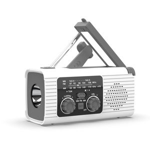 <span class=keywords><strong>Radio</strong></span> d'urgence solaire multifonction japonaise à manivelle pour téléphone portable, éclairage, secours en cas de catastrophe, modèle 318-blanc - Product Image 4