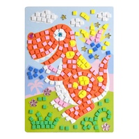 Kit d'art mosaïque EVA personnalisé, puzzle adhésif coloré, bricolage éducatif, jouet d'apprentissage précoce, cadeau pour enfants, OEM ODM, vente en gros