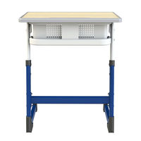 Meubles scolaires réglables en hauteur, bureau et chaise d'étude pour salle de classe, ensembles scolaires en bois pour les élèves