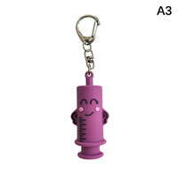 Breloque de sac décapsuleur en forme d'ampoule, porte-clés coupe-seringue, outil de rupture de flacons de médicaments pour infirmières et médecins