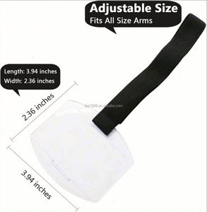 Customized Logo Holder for Transparent Badge With Hook Ring and Fastening Mechanism for Transparent Plastic <b>Name</b> <b>Tag</b> Holder - Product Image 3