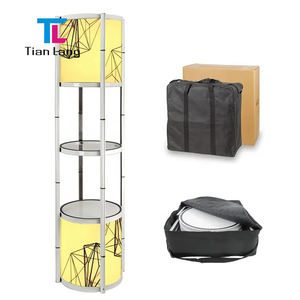 TianLang Promotion Pop Up Twister Tour Comptoir Pliant Porbale Vitrine Présentoir - Product Image 5