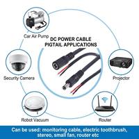 Câble d'extension d'alimentation SHAN WEI de haute qualité en cuivre PVC DC 5,5*2,1 mm, prise femelle à extrémité ouverte, 30V, 2 conducteurs, 5521