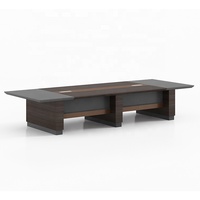 Table de conférence en bois pour 8 à 20 personnes, mobilier de bureau au design moderne, Offre Spéciale