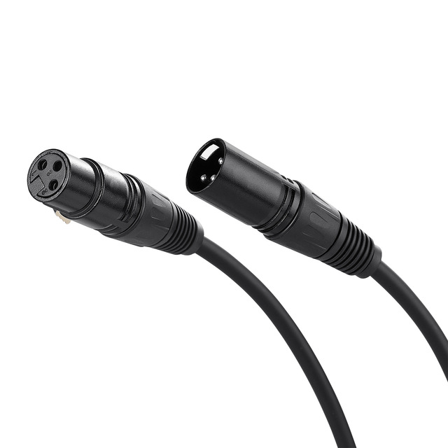 Professional XLR Male to Female Audio Cable 3 Pin Balanced Microphone Cable for Mixer Speaker Stage Studio