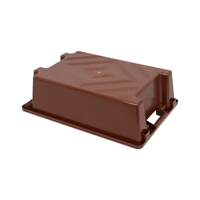 Bac de rangement en plastique empilable JOIN 600x400mm Euro, bac de rangement à parois solides pour entrepôt industriel et logistique