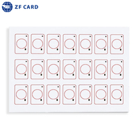 Feuille pré-laminée RFID double fréquence 125 kHz 13,56 MHz LF HF