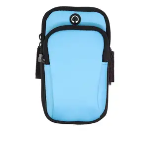 소형 경량 다기능 스포츠 암 백 더블 레이어 포켓 러닝 피트니스 트레이닝 스플래시 방지 모바일 가방