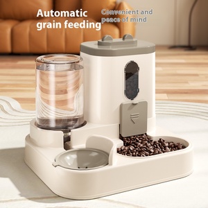 Grosir otomatis dua dalam satu mangkuk kucing dan anjing plastik Dispenser air kucing lintas batas Modern - Product Image 3