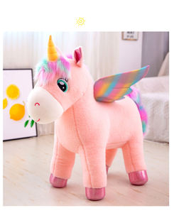 Popolare nuovo peluche angelo arcobaleno <span class=keywords><strong>unicorno</strong></span> <span class=keywords><strong>con</strong></span> <span class=keywords><strong>ali</strong></span> bambola peluche per bambini - Product Image 5
