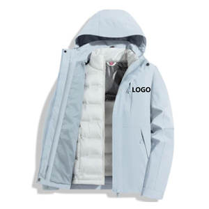 Design LOGO Doudoune Léger Matelassé Puffer Baggy Manteau à Capuche pour Homme Unisexe - Product Image 1