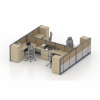 Meubles de bureau modernes, poste de travail en cubique pour centre d'appels, table de travail, cloison de bureau, bureau d'ordinateur, poste de travail modulaire