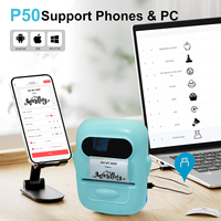 Imprimante thermique portable sans fil P50 58 mm pour étiquettes, reçus et factures – Mini-imprimante compacte, idéale pour les enfants