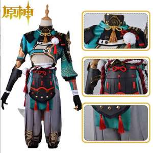Costume de <span class=keywords><strong>cosplay</strong></span> <span class=keywords><strong>Gorou</strong></span> Render, uniforme de renard, ensemble de costumes unisexe pour Halloween, polyester, livraison directe Coldker - Product Image 1