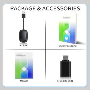 NOUVEAU Adaptateur sans fil CarPlay <span class=keywords><strong>Android</strong></span> <span class=keywords><strong>Auto</strong></span> filaire et sans fil 2-en-1 Mini Boîtier AI pour voiture USB Type-C Commande vocale Compatible <span class=keywords><strong>Audi</strong></span>/VW 1 - Product Image 6