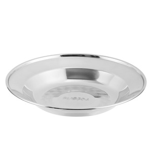Yolecen 304 Stainless Steel Deep Dish Thickened Dumpling/Barbecue/Dinner/Rice <strong>Plate</strong> Household Modern Design Food Grade <strong>Metal</strong> - Product Image 5