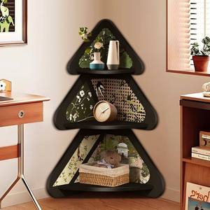 Estantería Moderna de Esquina para Sala de Estar, 3 Niveles, Madera de Roble, Duradera, Ecológica, Personalizable, para Hogar, Oficina, Escuela - Product Image 1