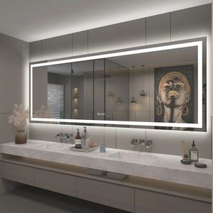 Funzioni personalizzate di fabbrica moderno <span class=keywords><strong>retroilluminazione</strong></span> a parete specchio illuminato bagno Dimmer Hotel Vanity Led specchio 36 inx36in - Product Image 3