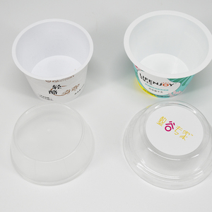 Tùy chỉnh thiết kế IML trong khuôn ghi nhãn PP cứng nhựa thực phẩm đóng gói Ngũ cốc dùng một lần hình tròn cốc sữa chua/container có nắp đậy - Product Image 5