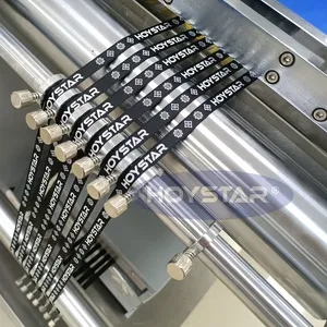 Lanyard Label Tape Ribbon Siebdruck maschine Siebdrucker Rolle zu Rolle Automatisch