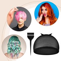 Kit d'installation de perruque Lace Front : Colle, Outils, Bandes, Bonnets et Accessoires Capillaires Noir