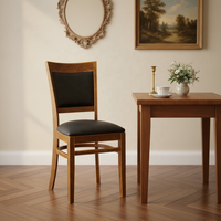 Chaise de salle à manger en bois au design moderne et écologique pour la maison, le bar, le restaurant, le salon