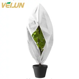 Tree Plant Anti Freeze Frost Cold Protection Non woven Fabric Cover Bag With Rope Plant Protection Cover Winter