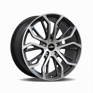 LS8176 5x120 5x112 18 19 20 นิ้ว ล้อฟอร์จขายส่ง สีเทาเมทัลลิก ขอบขัดเงา สำหรับ BMW Jaguar - Product Image 1