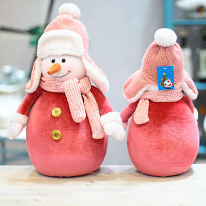 Venta al por mayor Recién llegados Caliente Figura de Navidad Escena Muñeco de nieve Muñeco de alce Adornos de Navidad Muñeco de nieve de Navidad - Product Image 2