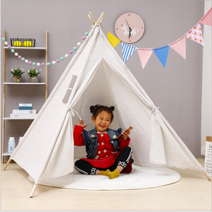<span class=keywords><strong>2025</strong></span> nóng bán có thể gập lại bông vải Playhouse Lều trẻ em 4 mùa chơi teepee lều cho cắm trại - Product Image 3