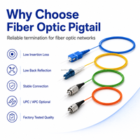 Cable de Red de Fibra Óptica Monomodo G652D G657A1 LSZH FTTH para Telecomunicaciones, Conectores SC LC FC ST UPC APC