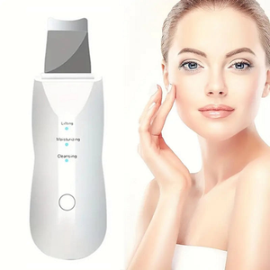 Nettoyeur de peau à ultrasons vibrant, exfoliant, éliminateur de points noirs, nettoyage en profondeur du visage, nettoyeur de pores ionique, spatule nettoyante pour le visage - Product Image 5