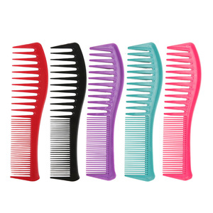 Double-Ended <b>Comb</b> With Varying Tooth Spacing Large Size Wide Tooth Salon Use Plastic Material - Product Image 3