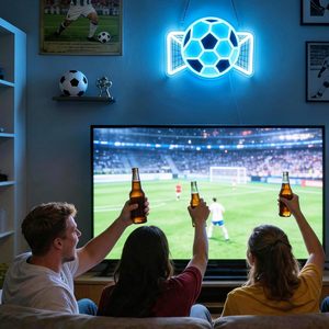 Soccer Shot Letreros Neon LED indoor hanging ambient light shop <b>sign</b> wall decoration light entrance indicator light 5v 12v - Product Image 4