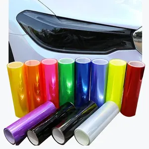 Khói xe đuôi ánh sáng đèn pha xe đèn Tắc Kè Hoa Màu PVC Sticker 0.3x8 metes xe đèn pha phim
