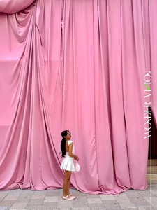 Nuovo mezzo a due strati di seta di ghiaccio tenda di garza di nozze fase decorazione di stoffa per tenda tessuto sfondo di compleanno - Product Image 6