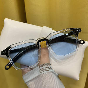 Les dernières lunettes de soleil carrées multicolores tendance hip-hop, style rétro, vente en gros, lunettes de luxe personnalisées, lunettes pour hommes - Product Image 5