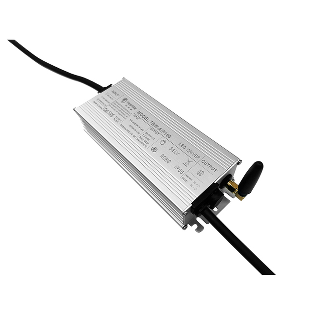 100W Dual CCT IoT LED Driver 100-277V 30-62V 1.2-2.5A High Efficiency 89% IP67 Power Supply for 4G Cat.1 LoRa PLC RS485 Light