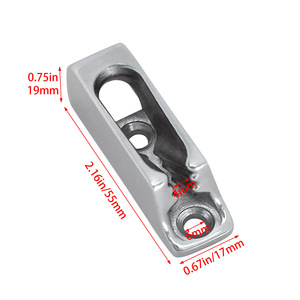Stainless Steel Wire Rope Clip 17mmx55mm For Boat Marine <b>Yacht</b> RV Hardware - Product Image 1
