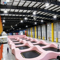 Estructura de Acero Multiusos de Bajo Costo y Alta Durabilidad, Arena Deportiva Comunitaria sin Columnas para Baloncesto, Tenis y Trampolín
