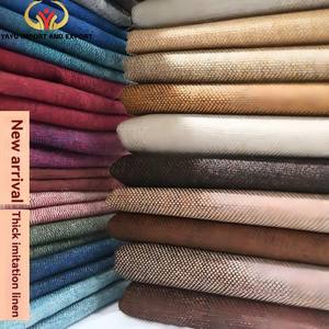 Tela de Lino de Primera Calidad, 100% Poliéster, Engrosada y de Alta Densidad para Tapicerí<span class=keywords><strong>a</strong></span> <span class=keywords><strong>a</strong></span> Precio de Fábrica - Product Image 1