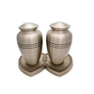 Cendres tenant pour compagnon souvenir urnes en métal massif mémorial cendres urne funéraire cendres humaines urne pour la décoration de service funéraire - Product Image 5