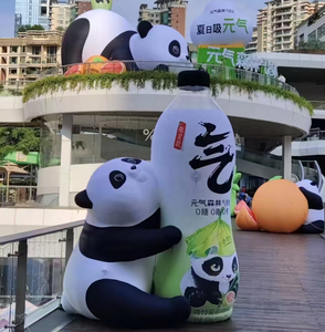 Mignonne nouvelle mascotte <span class=keywords><strong>de</strong></span> panda gonflable <span class=keywords><strong>de</strong></span> style pour <span class=keywords><strong>la</strong></span> décoration murale publicitaire pour les musées <span class=keywords><strong>de</strong></span> centres commerciaux <span class=keywords><strong>de</strong></span> pubs - Product Image 1