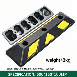Borne de stationnement en caoutchouc avec bande réfléchissante de 60 cm pour garage, vente en gros usine - Product Image 5