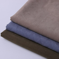 Tissu en microfibre imperméable 100 % polyester 75D*200D effet peau de pêche, satiné, avec revêtement PU brossé, poids moyen, pour uniformes de filles